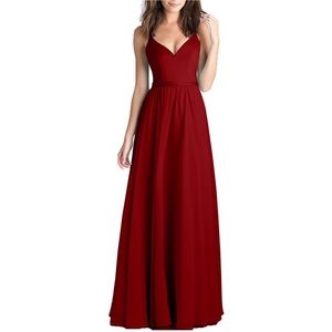 Burgundy Evening Gown